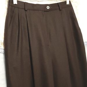 LAUREN RALPH LAUREN CUFFED PANTS PETITE SZ 6P 100% WOOL